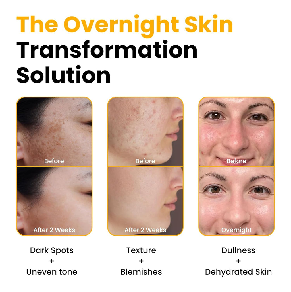 QUIA Collagen + Turmeric Overnight Wrapping Mask Duo – Firming and Hydrating Peel-Off Set for Elasticity, and Glow – Korean Skincare 2 x 75ml